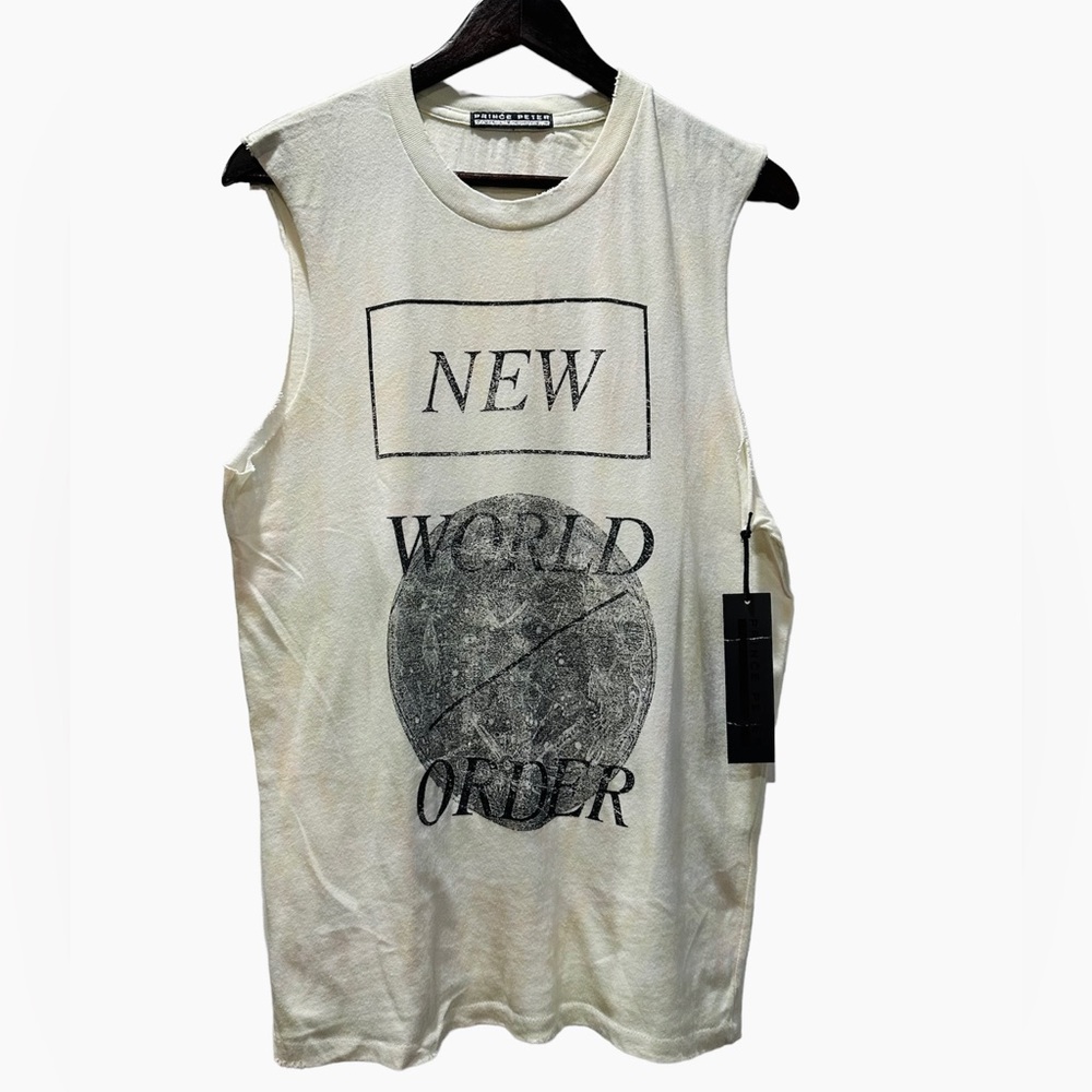 Prince Peter New World Order Unisex Tie Dye Muscle Tee Shirt Small NWT New